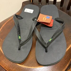 Havaianas Flip Flops | BLACK | US 12-13 | BRA 45-46